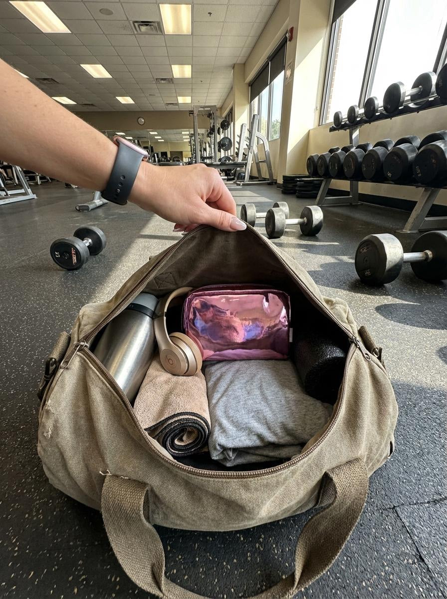 The Best Makeup Bag for Your Gym Bag (That Won't Melt or Spill) | Karsan Co.