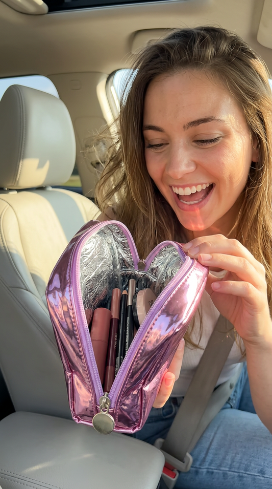The On-the-Go Makeup Bag: What Every Woman Who Gets Ready in the Car Actually Needs